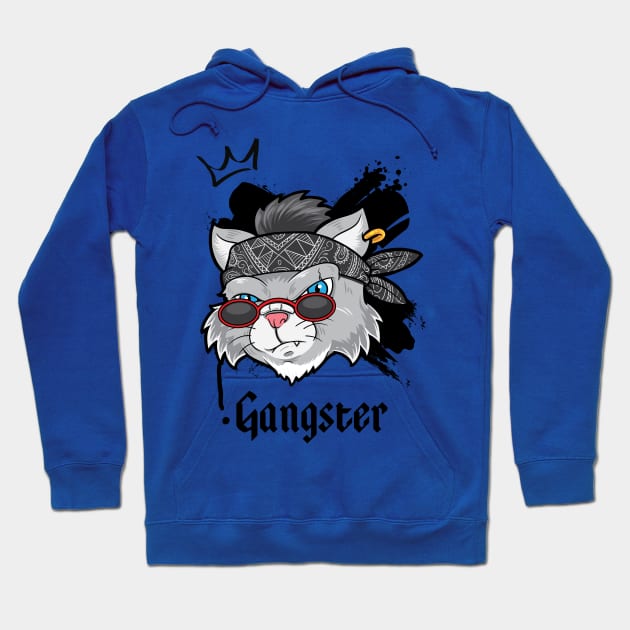 Gangstar cat streetwear Hoodie by Rdxart